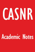 CASNR Academic Notes